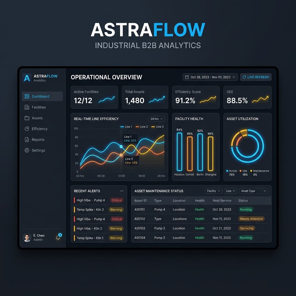 Endüstriyel Dashboard Tasarımı
